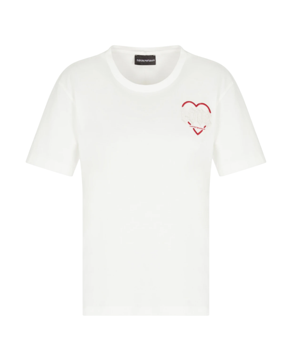 Футболка из коллекции Valentine’s Day с вышивкой Love от Armani