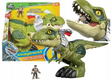 Игровой набор Imaginext Jurassic World - Фигурка Hungry T-Rex Динозавр Т-Рекс - Мир Юрского Периода GBN14