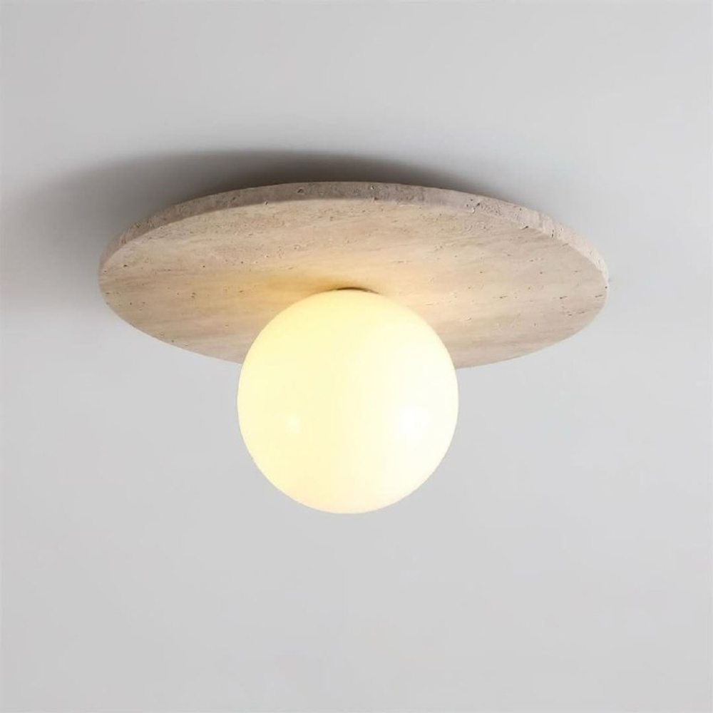 Потолочный светильник из травертина 😍