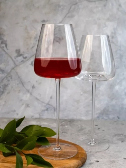 Бокал для вина на длинной ножке, 550 мл, 2 шт