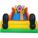 Большой надувной батут-горка "Арлекин"