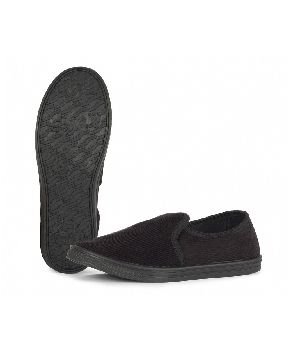 Тапочки закрытые (вельвет, ПВХ)