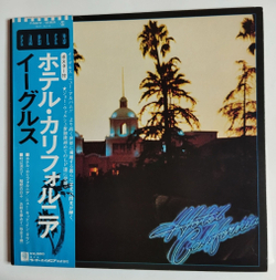 Винтажная виниловая пластинка LP Eagles Hotel California (Japan 1976) (Obi, Poster)