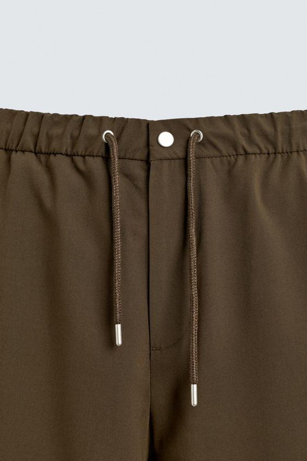 ZARA ТЕХНИЧЕСКИЕ ШОРТЫ RELAXED FIT, ТАБАЧНЫЙ