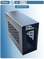 Внешний корпус Wikingoo Q2L с двумя слотами PCIe. Thunderbolt 3/4.