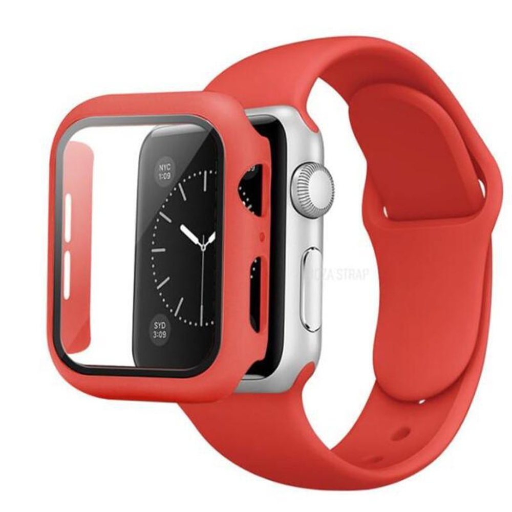 Чехол Apple Watch 42мм силикон red