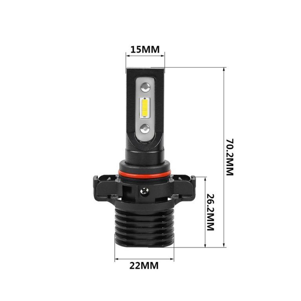 Светодиодные лампы PSX24 Optima LED QVANT, 5000K, 12-24v, (комплект, 2шт)