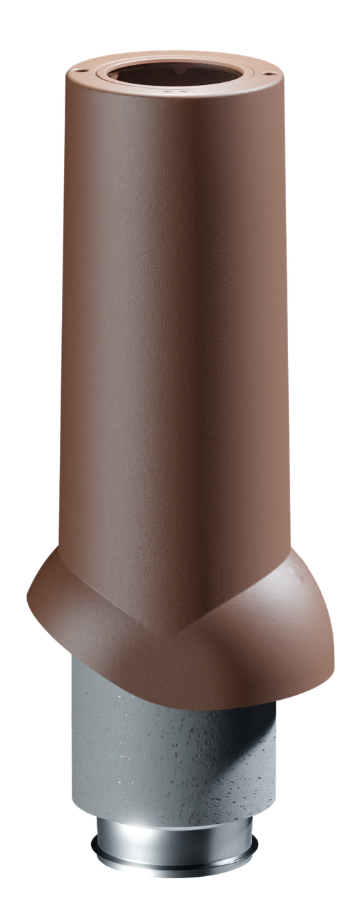 Docke PREMIUM/ Выход вентиляционный ИЗЛ-125/700/ Труба Светло-коричневый