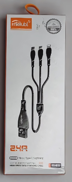 Кабель Mietubl MTB-DCUF03 USB-Lightning 3A 1м Braided Black