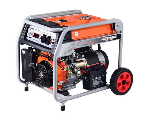 Генератор бензиновый TOR KM8000H 6,0 кВт 220В 27 л с электростартером и колесами