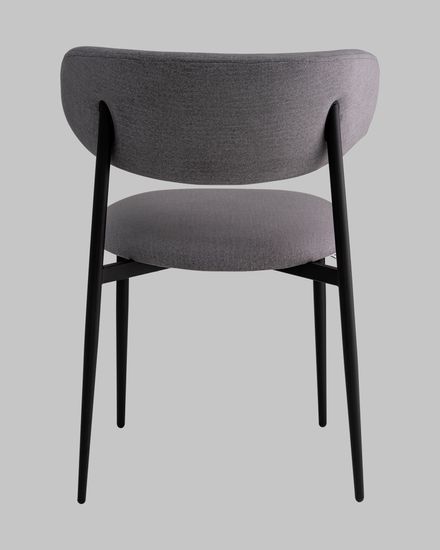 Стул Kirbi велюр серый