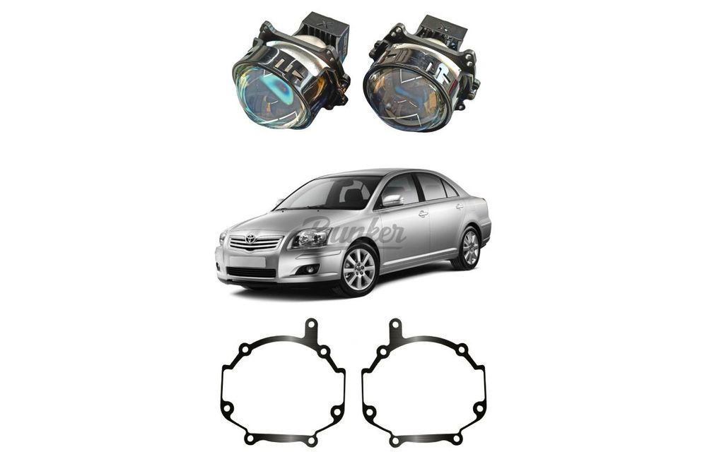 Комплект для замены штатных линз Toyota Avensis II рестайлинг 2006-2009