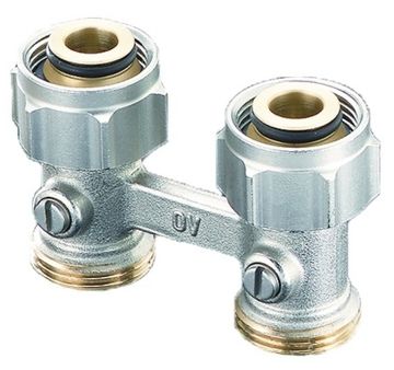 Узел нижнего подключения Oventrop Multiflex F ZB 1015813 3/4"х3/4" «евроконус» прямой для радиатора