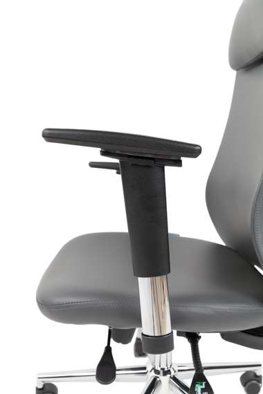 Офисное кресло Chairman 500LUX Россия экокожа cерый