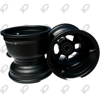 Диски колесные передние Black 130мм, под подшипник, магниевые, аналог Douglas
