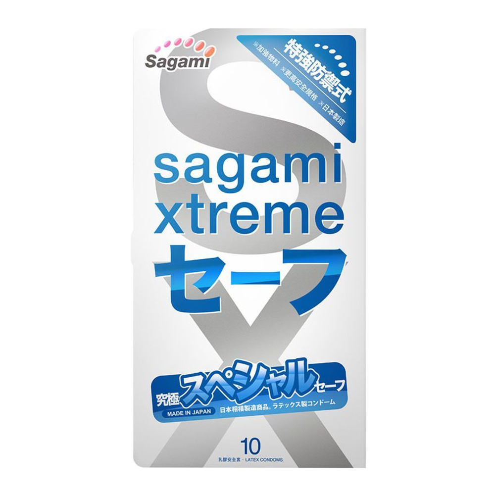 Sagami Xtreme Ultrasafe №10 – презервативы с двойной смазкой, усиленная защита