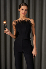 22951 Топ женский (черный)