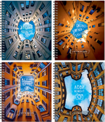 Тетрадь общая 96 листов на металлическом гребне "Тайные дворы Петербурга""