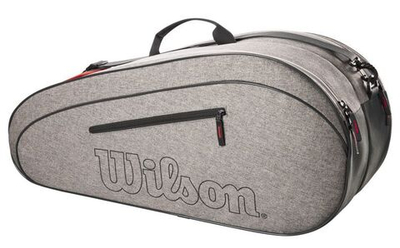 Сумка теннисная Wilson Team 6 PK Racket Bag - heather grey
