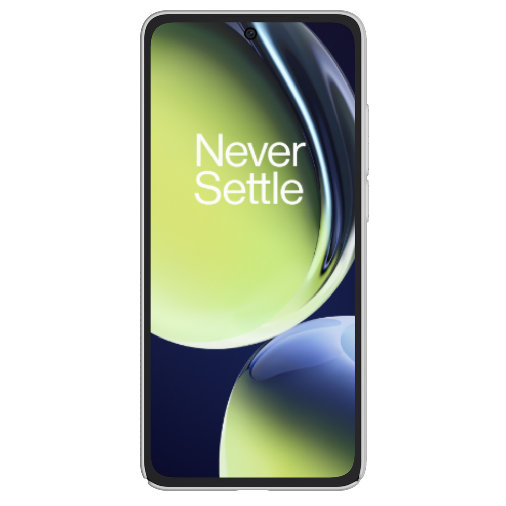 Тонкий жесткий чехол белого цвета от Nillkin для OnePlus Nord CE3 5G, серия Super Frosted Shield