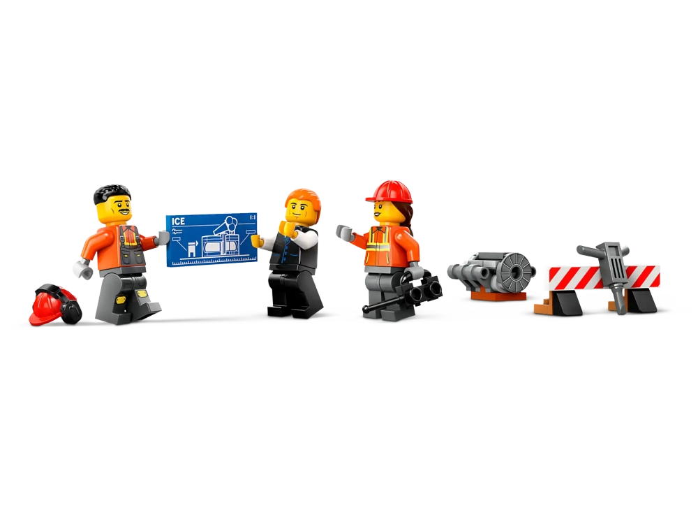 Конструктор LEGO City 60420 Желтый строительный экскаватор