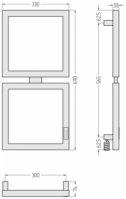 Сунержа Этюд E 690х300 правый