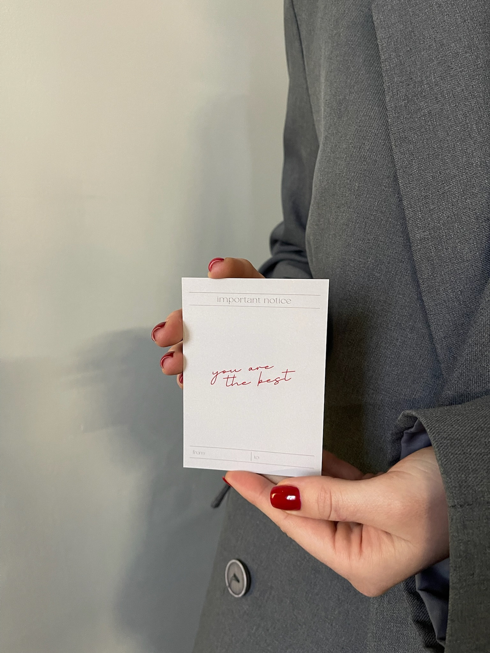 Открытка  7,5*10см - You are the best