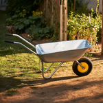 Тачка 65л садовая оцинкованная 1 колесо, 100кг, WB5204