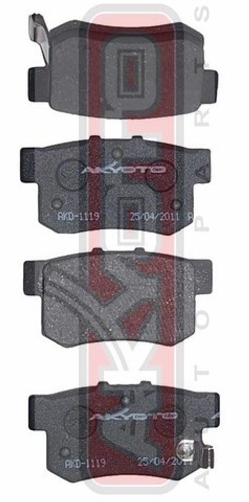 Колодки тормозные дисковые задние AKYOTO AKD1119