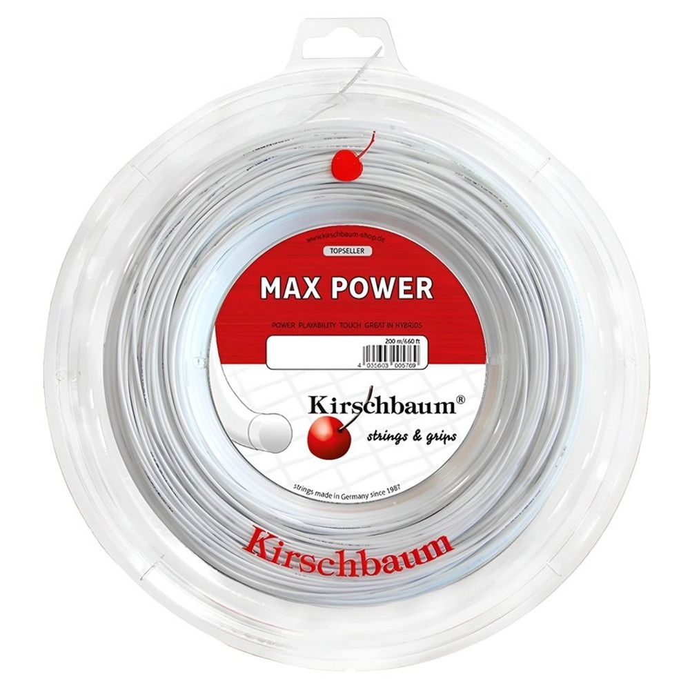 Струны для тенниса KIRSCHBAUM MAX POWER Бобины 200 м