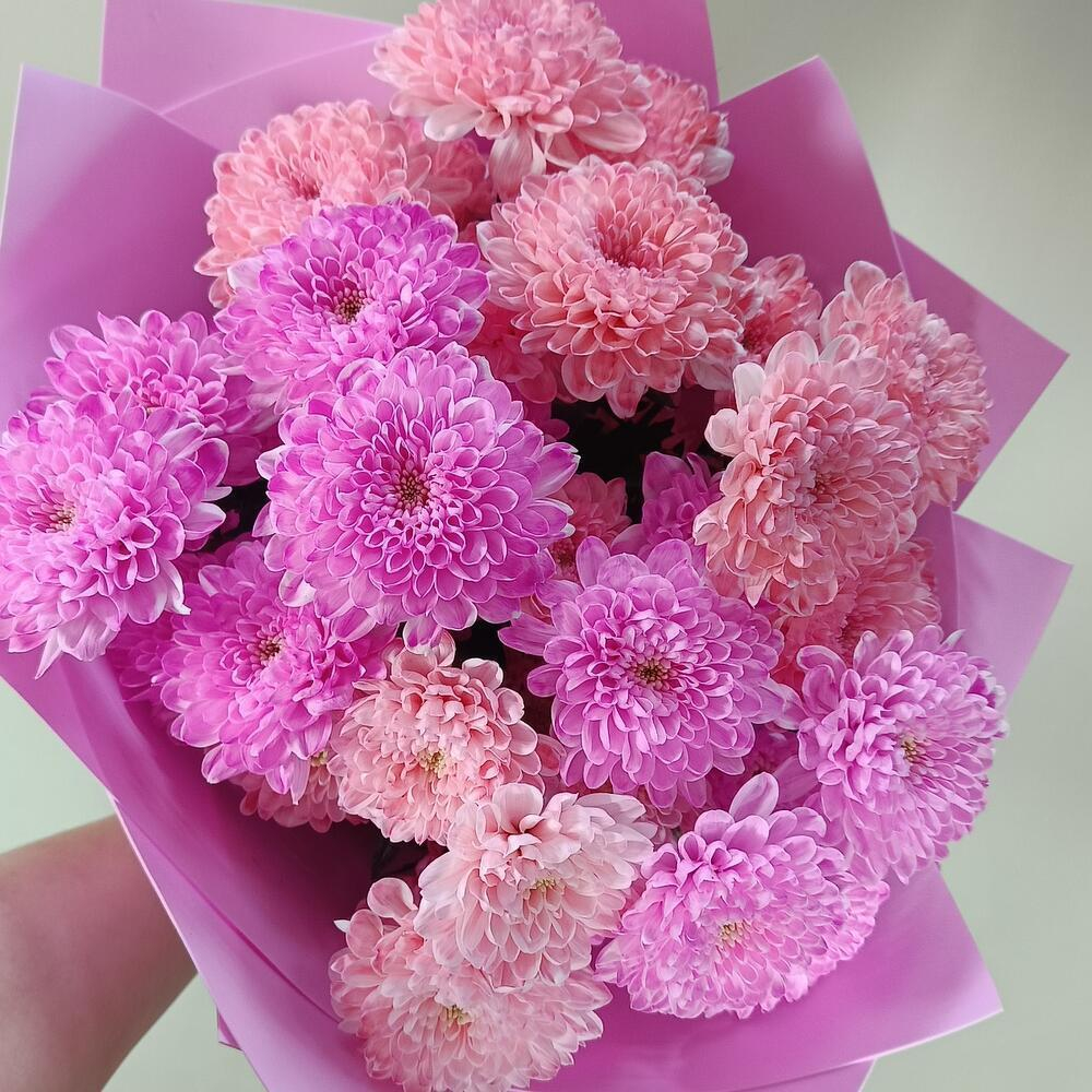 Букет из кустовых хризантем