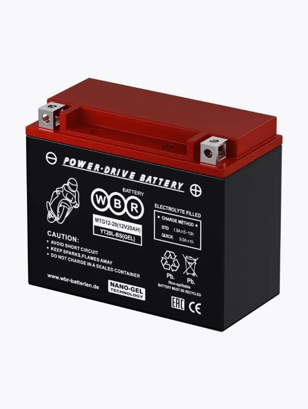 Аккумулятор WBR GEL YTX20L-BS