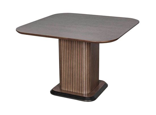 Квадратный обеденный стол DRAGON, шпон дуб патина