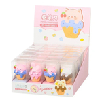 Точилка Basir, одинарная, серия "Мороженое", фигурный корпус, 3.5*3 см, в пластиковой упаковке