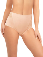 Хлопковые трусики-слипы с завышенной линией талии (Размер: 5X) (Цвет: белый)