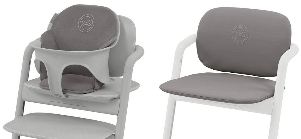 Стульчик для кормления Cybex Lemo 4 в 1 с мягкими чехлами Comfort Inlay Stone Blue/Suede Grey