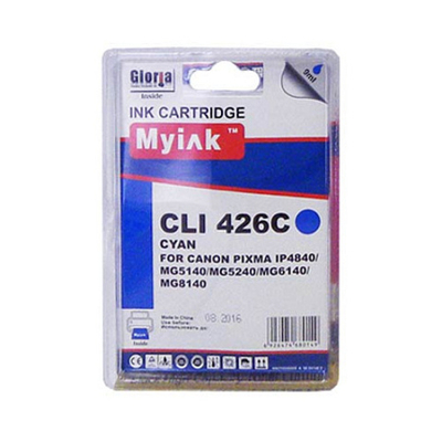 Картридж MyInk, аналог CANON CLI-426C PIXMA для iP4840/MG5140/5240/6140/8140 Cyan (9ml, Dye)