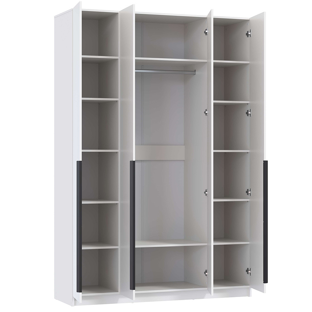 Шкаф для одежды 4-х створчатый Брандо 67.13, Белый