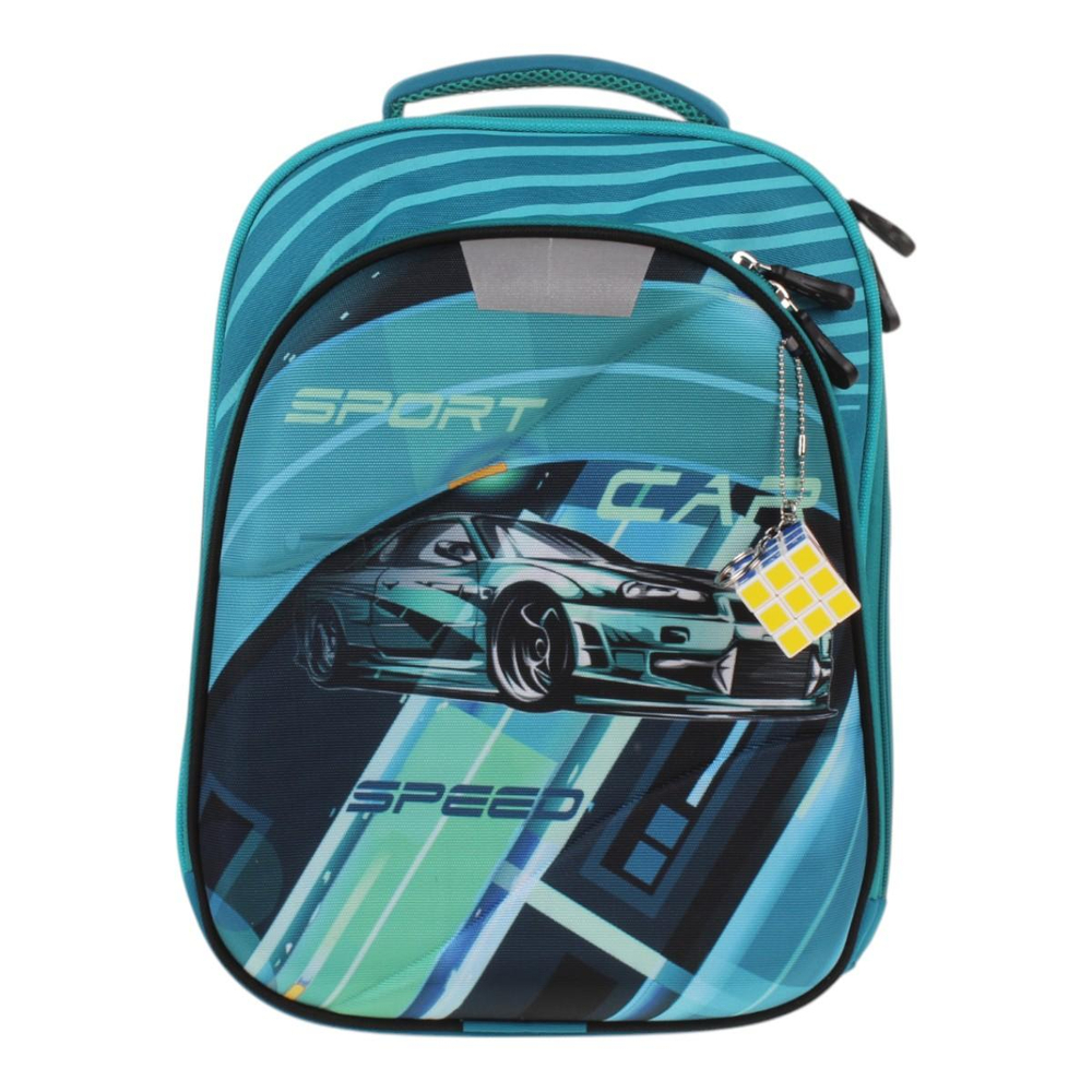 Ранец Колибри 5 с ортопед. спинкой "Тачка" 36*28*17 см. 2 отд. (Luris)