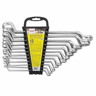 Ключи накидные, набор 12пр. (6х7, 8х9, 10х11, 12х13, 14х15, 16х17, 18х19, 20х22, 21х23, 24х27, 25х28, 30х32мм) WMC TOOLS WMC-5128MP
