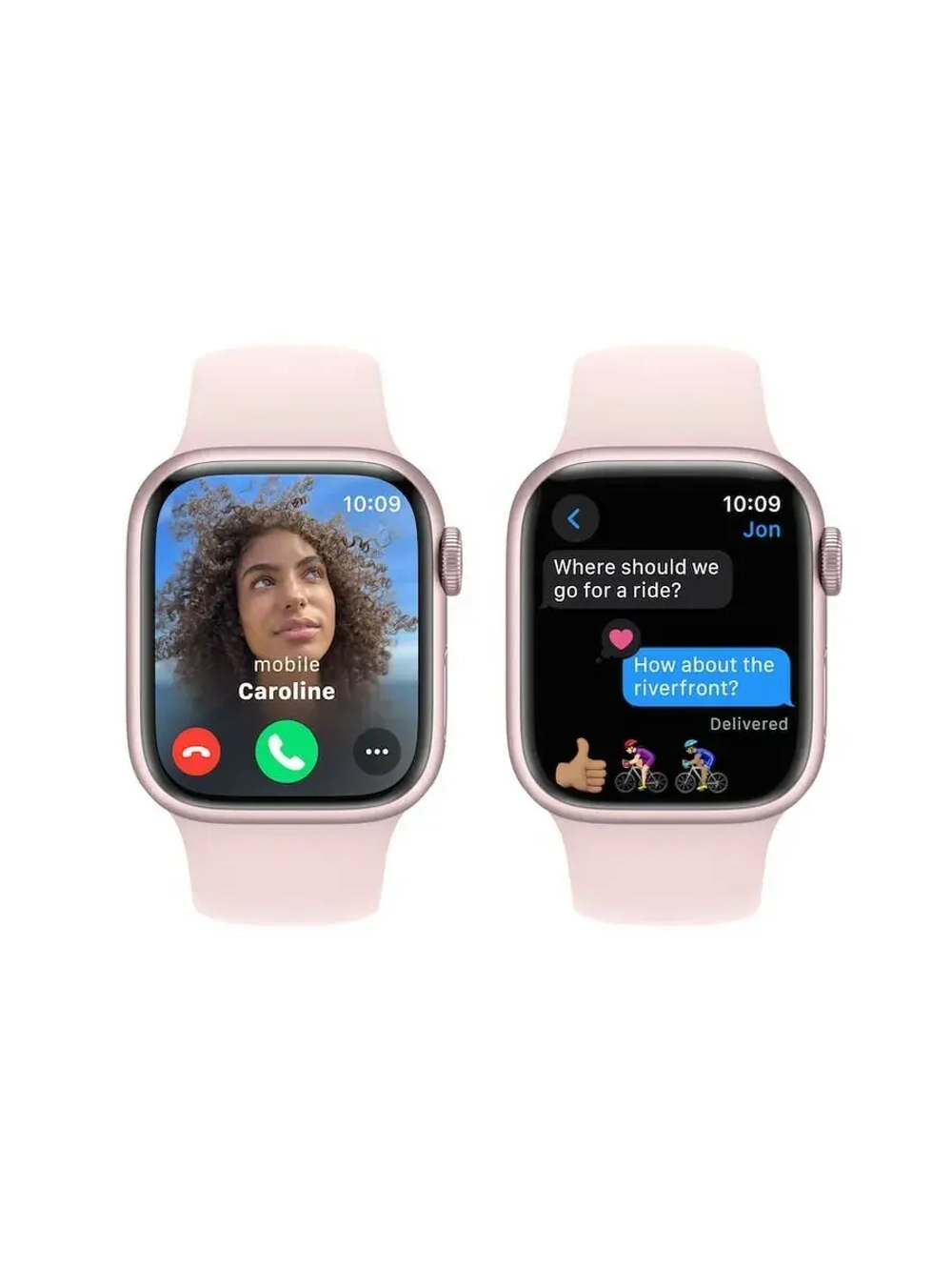 Apple Watch Series 9 45мм Pink/Light Pink Sport Band