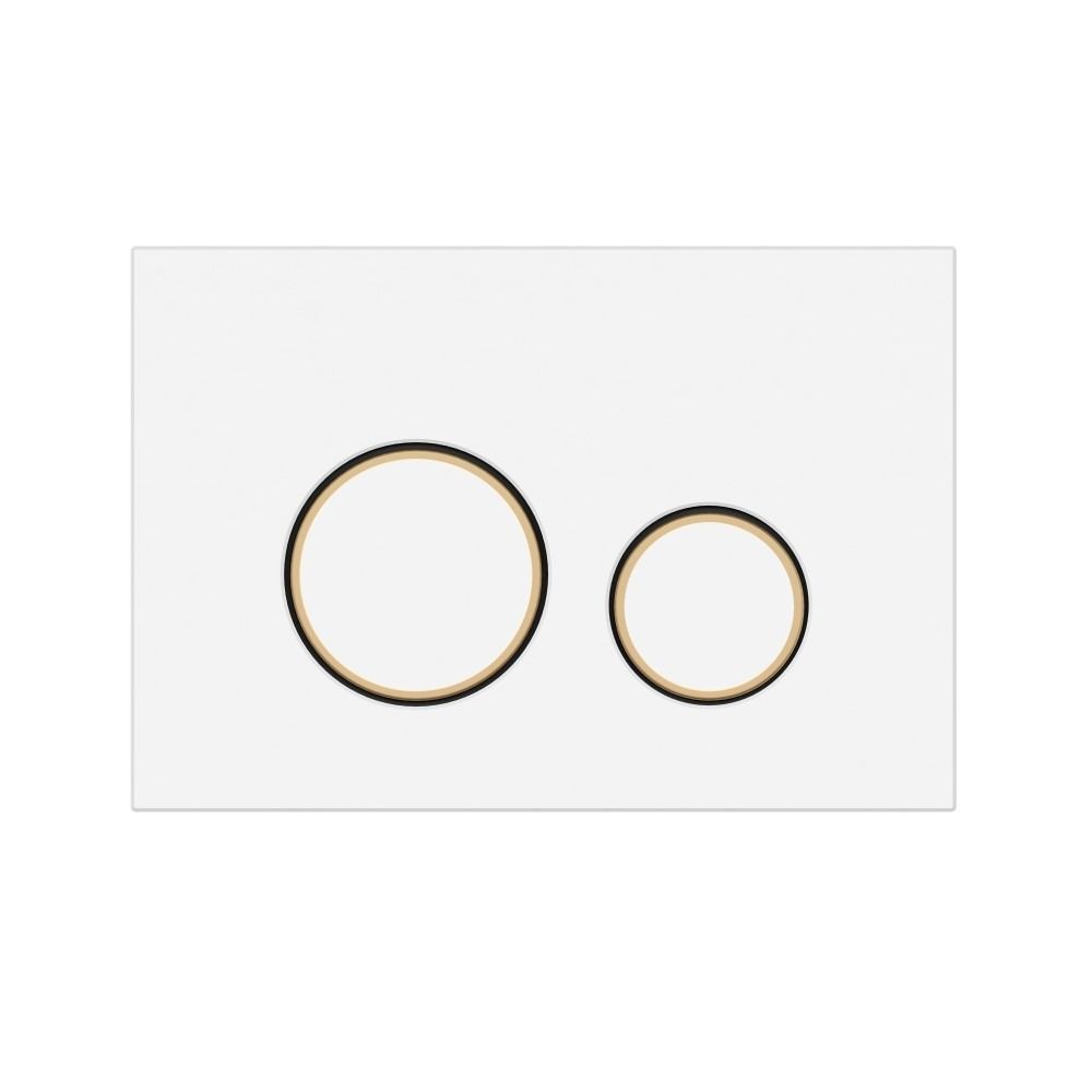 Кнопка TWINS для LINK PRO/VECTOR/LINK/HI-TEC пластик белый матовый с рамкой