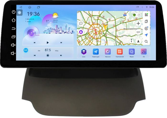 Магнитола для Ford EcoSport 2014-2017 - FarCar монитор 12.3" 2K QLED на Android 14, Быстрая, CarPlay, 4G SIM-слот