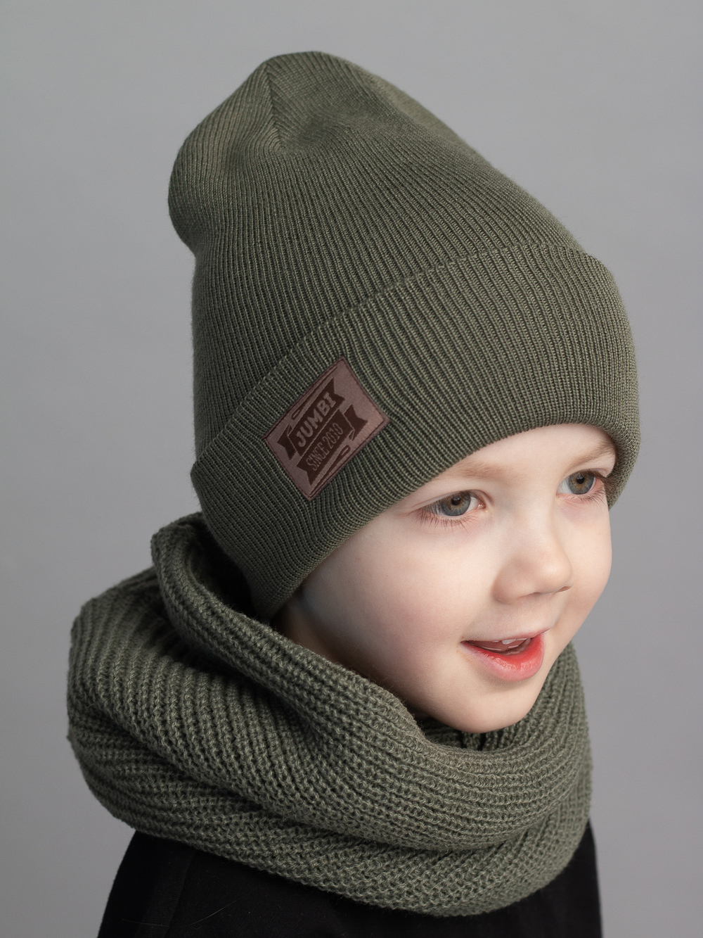 Шапка весенняя/осенняя вязаная КИКИ(Полынь)