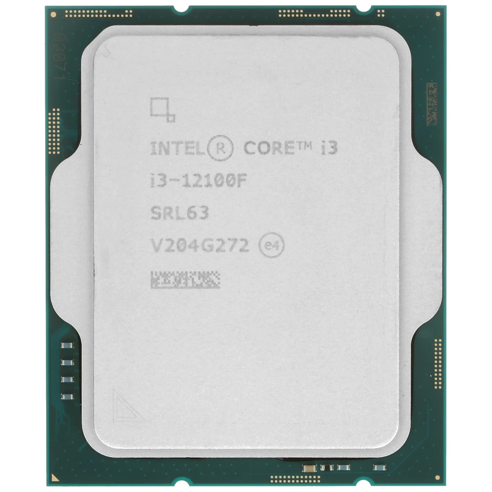 Процессор Intel Core i3-12100F (ОЕМ) DDR4, DDR5-4800 МГц, TDP 89 Вт