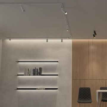 370862 PORT NT22 202 белый/серебро Светильник трековый однофазный двухжильный IP20 GU10 9W 220V SLIM