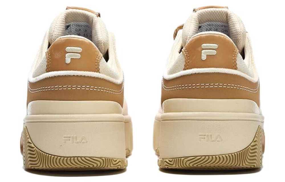 FILA FUSION Stack Skate Shoes "Beige Brown" Women"s