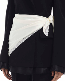 Косынка шелковая светлая