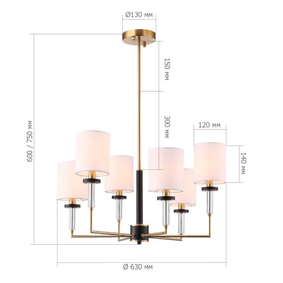 Подвесная люстра ST Luce Veritas SL1404.303.06