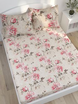 Простынь Сказка "Пионы винтаж" 150х215 см, перкаль